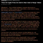 싱귤래리티넷(AGIX), 페치에이아이(FET), 오션(OCEAN) ASI 토큰으로 합병 논의 중