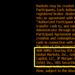비트코인 ETF 안내서 중 공인된 참가자 명단 / 블룸버그 애널리스트 에릭 발추나스