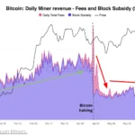비트코인 채굴자 수익 / 크립토퀀트