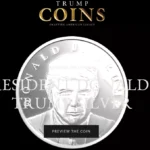트럼프, 첫 번째 은 기념 메달 "트럼프 코인" 출시